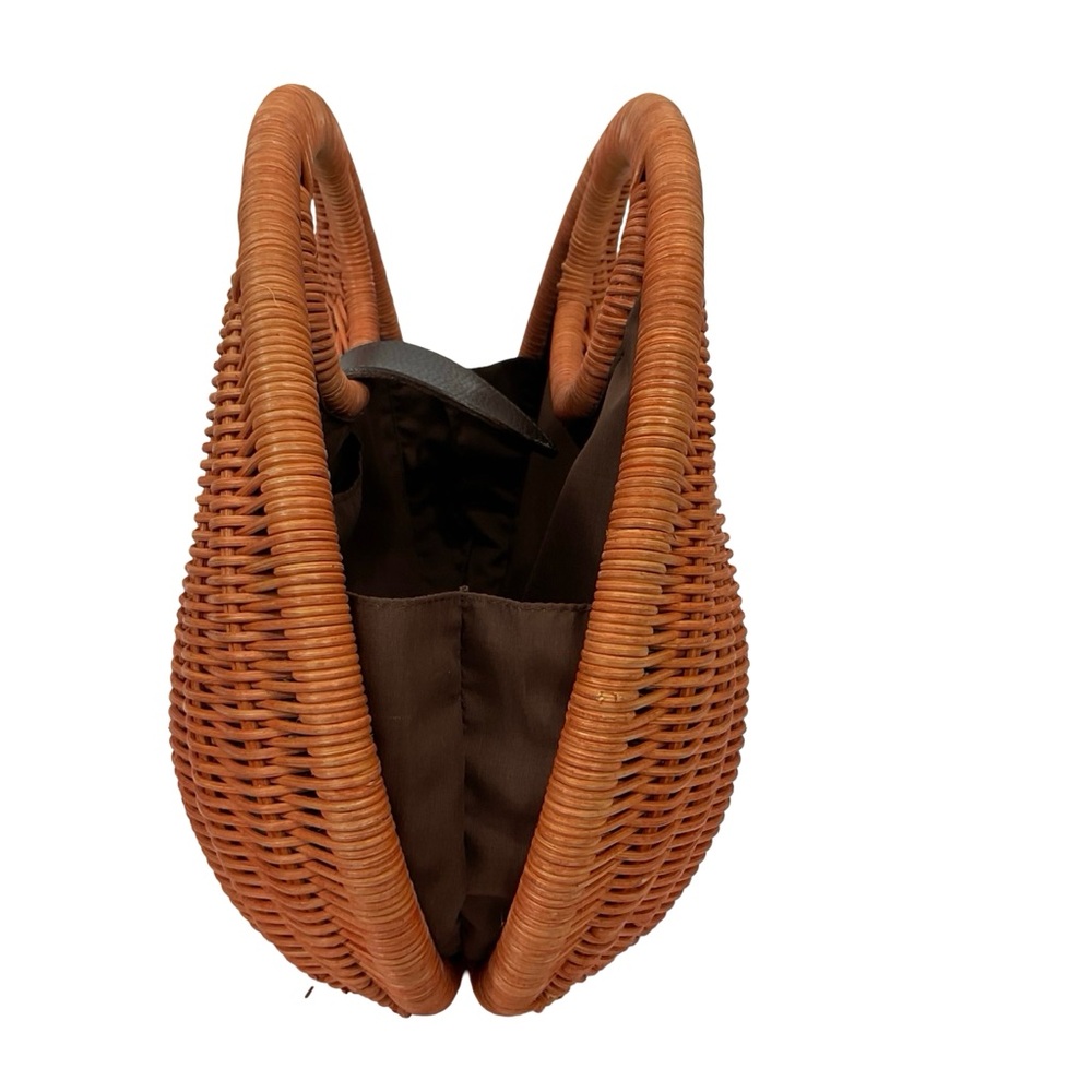Orange Rattan Handbag - Picture 7 of 9